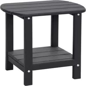 LOENIY Adirondack 야외 사이드 테이블 16.5인치 HDPE 소형 파티오 및 수납 선반 베란다 수영장 마당용