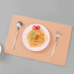 PU가죽 식탁매트 플레이팅매트 양면 45x30cm 인디핑크