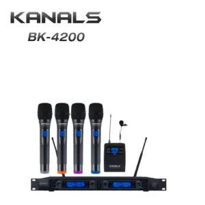 BK-4200 카날스 4채널 무선마이크 행사용 교회 보컬용 고급마이크 KANALS
