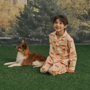 오르시떼 아동 G009 뉴욕핫도그 긴소매 파자마 세트