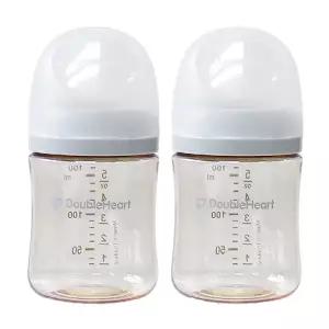 더블하트 모유실감 3세대 PPSU 160ml 노꼭지 트윈팩 새벽그레이