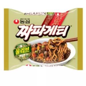 농심 올리브짜파게티 140g 봉지라면 40개 회사 탕비실간식 간단요리 pc방음식 출출할때 라면