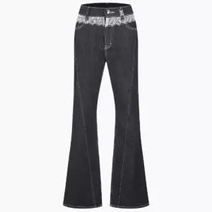 [AK수원점] [에고이스트] [BLUE LABEL]레이스 스판 데님 부츠컷 팬츠 ES2ODP02