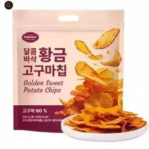 달콤바삭 황금 고구마 칩 320g 4봉지