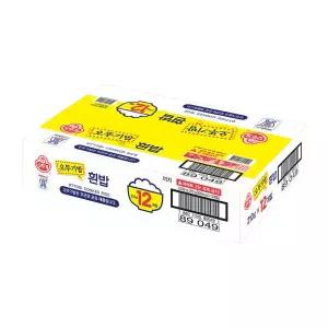 이지하우스 오뚜기 맛있는 밥 12입210gx12개입 / 오뚜기밥 915439