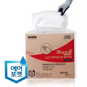 와이퍼 산업 대형 와이프올L25 에어포켓 300매 41702