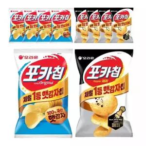 오리온 포카칩 오리지널, 66g, 5개 + 트리플페퍼 60g,5개