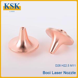 KSK 보시 레이저 커팅 노즐 D28 H22.5 M11 고출력 고속 베벨링 롱 (파이버 커팅기용)