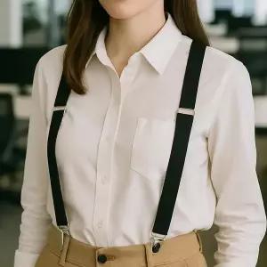 하니B1 컬러 정장 멜빵 서스펜더 블랙 바지 멜빵끈 스마트 하니 높은 재구매