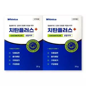 화이니카 치탄플러스 분말치약 20g 2개 구강청정 충치예방 구취제거