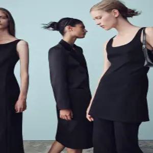 ZARA 백 오픈 미니 원피스 - 블랙 8741/271/800