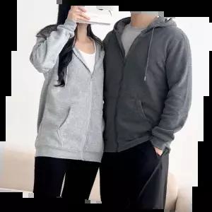 기모후드집업 부드러운 따뜻한 겨울 필수 아이템 캐주얼 스트릿 남녀 공용 스타일리시한 후드집업2