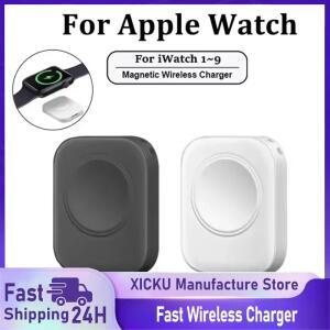Apple Watch 시리즈 5 6 7 8 9 SE 유형 C 용 마그네틱 무선 고속 충전기 iPhone 2 3 4 변환