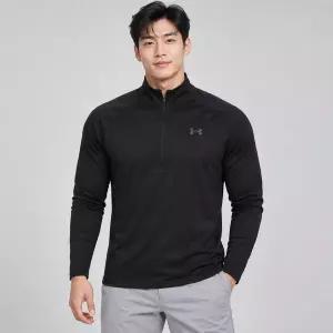 [언더아머] 긴팔티셔츠 테크 2.0 반집업 블랙 1328495-001