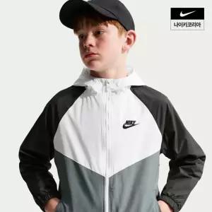 나이키 NIKE NSW 윈드러너 주니어 후드 재킷 IF2821-100 IF2821100 40B1483377