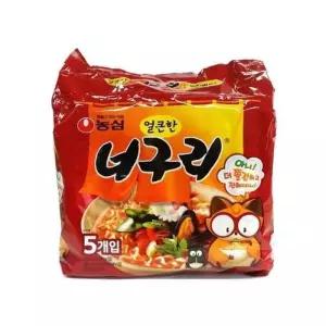 농심 너구리 멀티팩 로 120g x 5개x8팩 박 푸드 식사