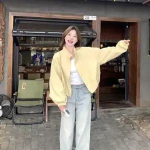 여성 외출 데일리 하이넥 여리 스타일 캐주얼 아우터 자켓 하이넥 간절기 여성 봄버 자켓 바람막이 점퍼