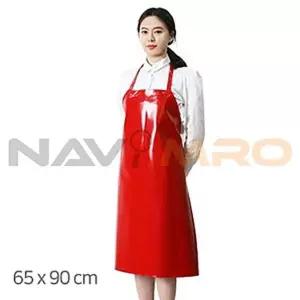 양면코팅 유광 방수 앞치마 (중) 검정 1EA