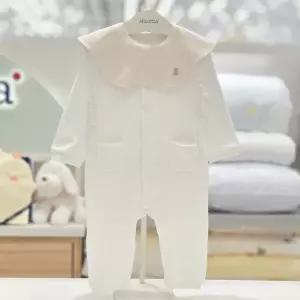 [압소바]베니코튼모달우주복(턱받이) AB2671NU05 베이지