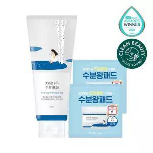 [대용량] 라운드랩 자작나무 수분 크림 120ml 대용량 기획(+패드 4매)