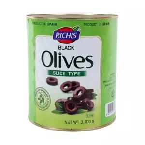 블랙올리브 리치스 슬라이스 올리브 스페인산 3kg