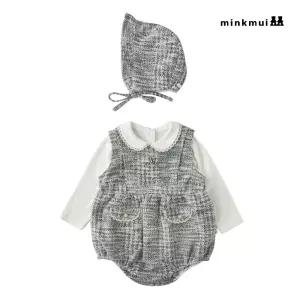 밍크뮤 minkmiu BK 져지트위드SET바디슈트 36A1160401 36A11-604-01 출산백일돌선물 36A11-604-01-BON 5043