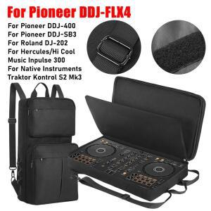 Pioneer 호환 DDJ-400/DDJ-FLX4용 DJ 백팩 Roland DJ-202 믹서 케이스 여행용 긁힘 방지 조절 가능 어깨끈