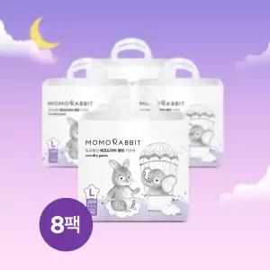 모모래빗 밤기저귀 에코드라이 팬티 기저귀 8팩 (대형L/팩당 28매)