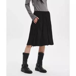 GENERALIDEA 져지 벌룬 미디 스커트 [BLACK] / GF3LSK503160017