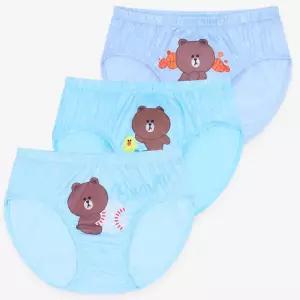 [하프클럽/아트박스]아트박스/프리미에팜 브라운앤프렌즈 남아 조이 삼각팬티 3매