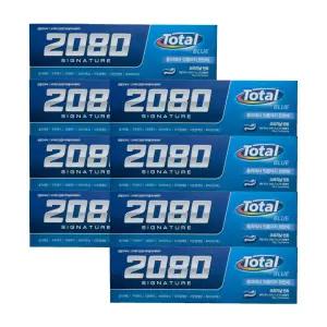 2080 시그니처 토탈블루 치약 125g x 8개 오리지날 민트