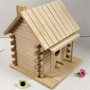 새장 액세서리 외부 나무 새 집 Birdhouses 은신처 상자 걸이형 홈 정원 장식