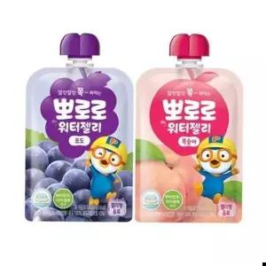 복숭아 뽀로로 워터젤리 포도 각 총20개입 120ml 10개