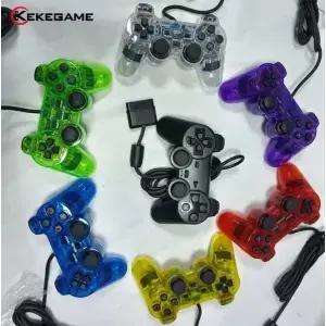 PS2 콘솔용 유선 컨트롤러 게임용 듀얼 모터 조이패드