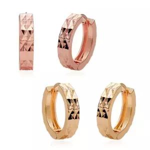 14K 로 더블컷팅링 귀걸이(gold-pin) 2종 여친선물