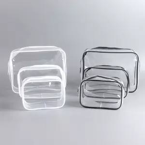 목욕 샤워 여행용 투명 무지 pvc 파우치