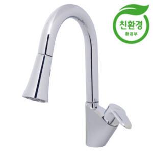 싱크대 원홀 수전 DA8700 수도꼭지 자바라 씽크대 주방 인테리어 용품 교체 연결