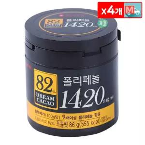 드림카카오82% 86g X 4 롯데 초코볼 간식 과자