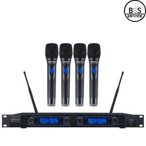 KANALS BK-4200 BK4200 무선마이크 4채널 카날스 송수신기포함 뮤지컬 연극공연