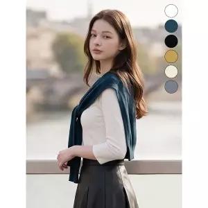[카라]KARRA 심플베이직숄가디건 A4F0551_P373353588