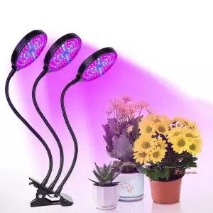 쑥쑥 3헤드 식물성장 LED 광합성 식물등 화분조명 3헤드식 LED식opq859