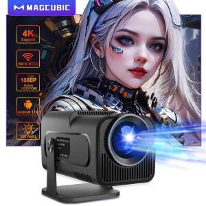 Magcubic HY320 프로젝터, 4K 안드로이드 11 네이티브 1080P 390ANSI Wifi 6 BT5.0 시네마, 휴대용 올위너
