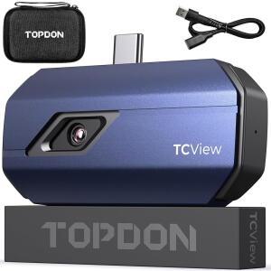 안드로이드용 TOPDON TC001 열 카메라, 슈퍼 IR 512x384 고해상도, 이미저 - 최적화된 온도 정확도, 스마트폰 및 태블릿 PC용으로 작동(iOS용이 아님)