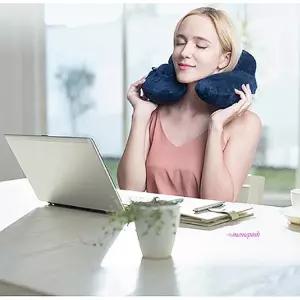 목쿠션 목베개 에어 비행기 추천 여행용 기내용 펌프 휴대용 목배게 사무실vwx773