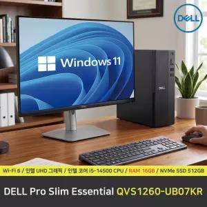 DELL Pro Slim QVS1260-UB07KR 컴퓨터 / 윈도우11 Pro 설치 / RAM 16GB / NVMe SSD 512GB