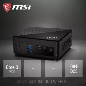 ⓒ MSI Cubi 5 1M 100U Wi-Fi 6E C3-100U (베어본) / 산업용 주식용 기업용 작고 가벼운 초소형 미니PC