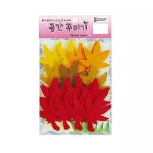 환경미화 공간꾸미기 가을 펠트소품 단풍잎 1봉 25개 5세트