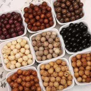 [커버풀]나무 염주 팔찌 만들기 108 합장주 단주 묵주 알 재료 DIY 부자재 비즈 행운 부적