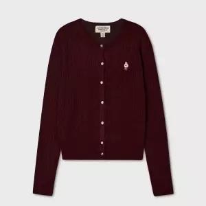 후아유 여성 Steve High Gauge Wool Cable Cardigan WHCKG4912F