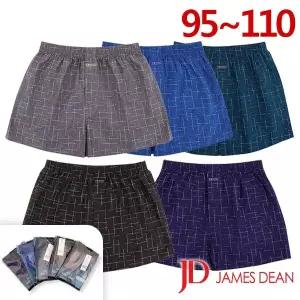 제임스딘 쾌적한 순면 체크 남성 트렁크팬티5종JHMTWW02 95-1101389606